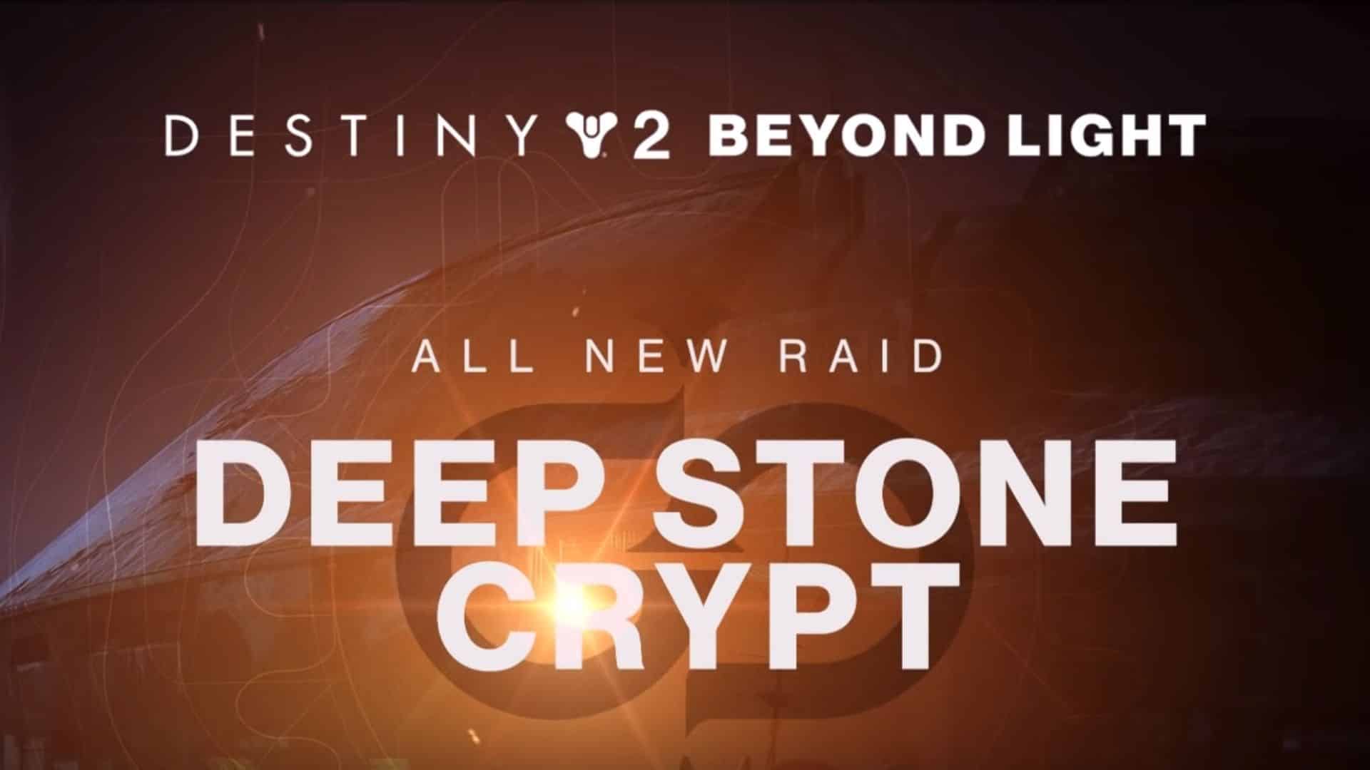 deep stone crypt raid advert