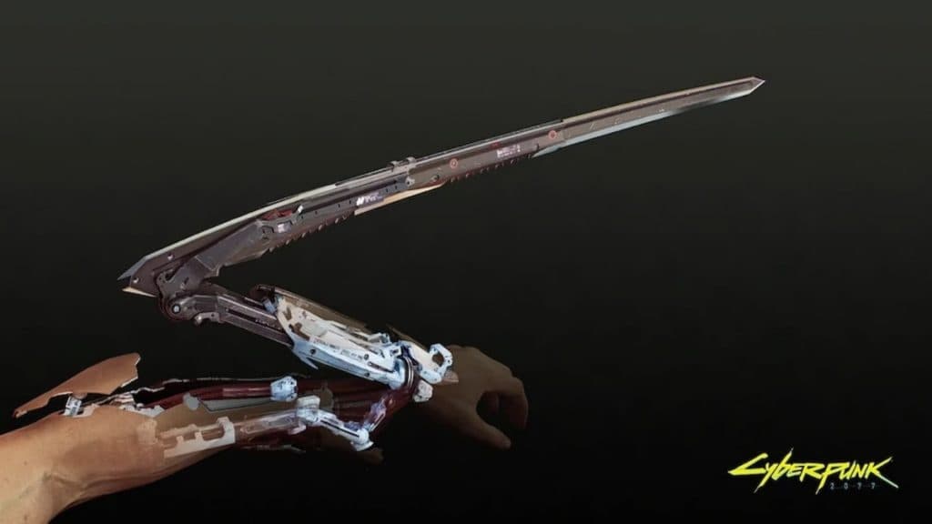 The Mantis Blades in CP2077.