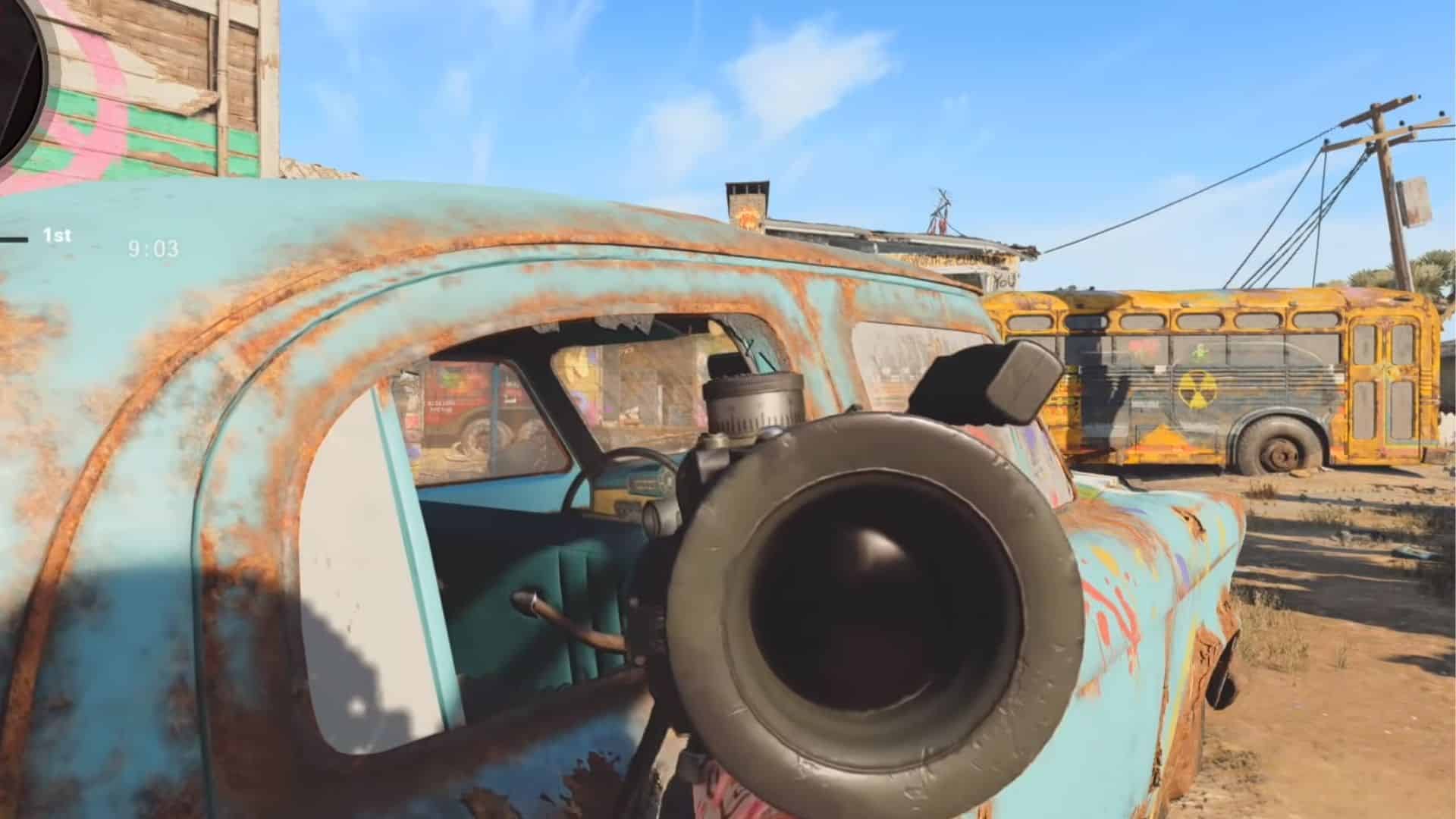 the blue car in nuketown 84 in bocw