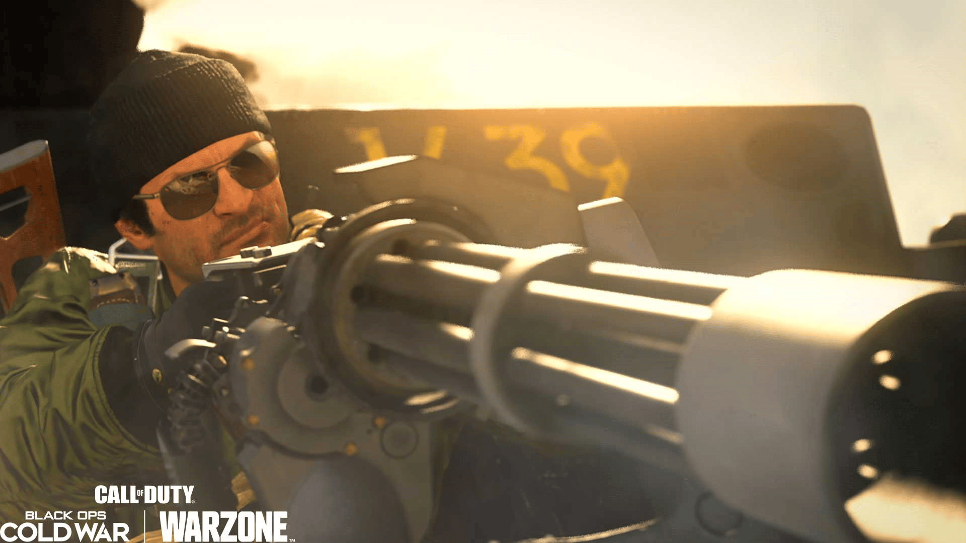 Operator Adler uses the Attack Helicopter mini-gun in CoD: Warzone