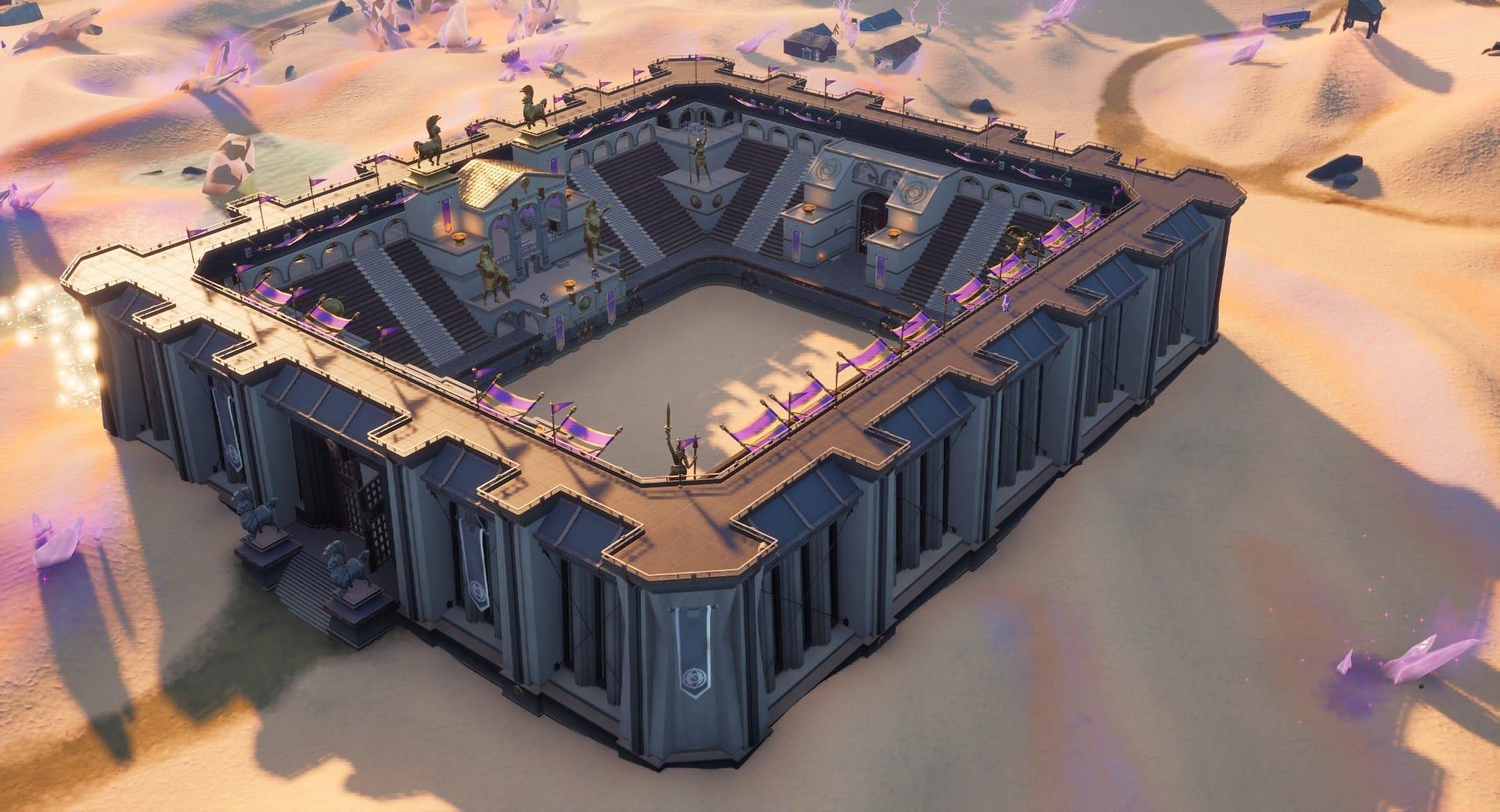 Fortnite's Colossal Coliseum in Season 5. 