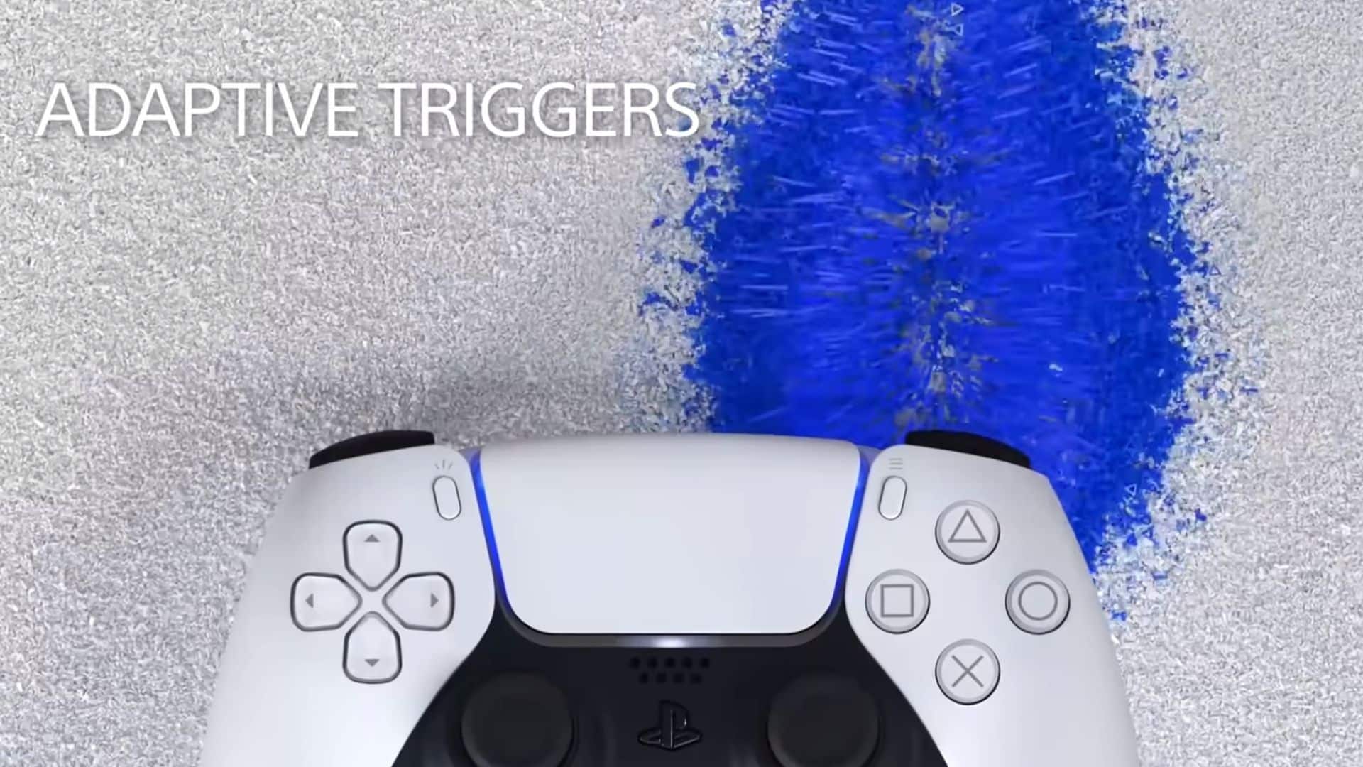 PS5 DualSense controller adaptive triggers