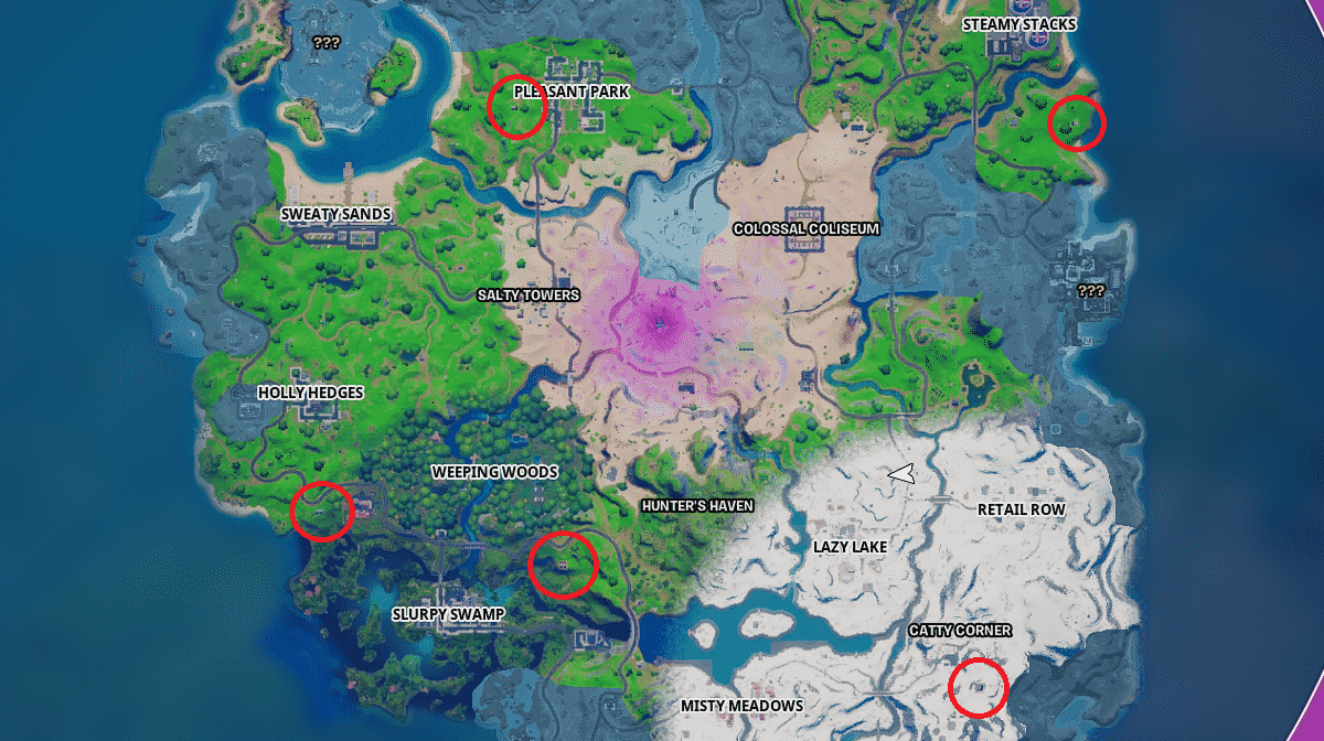 Fortnite Snowmando outpost locations