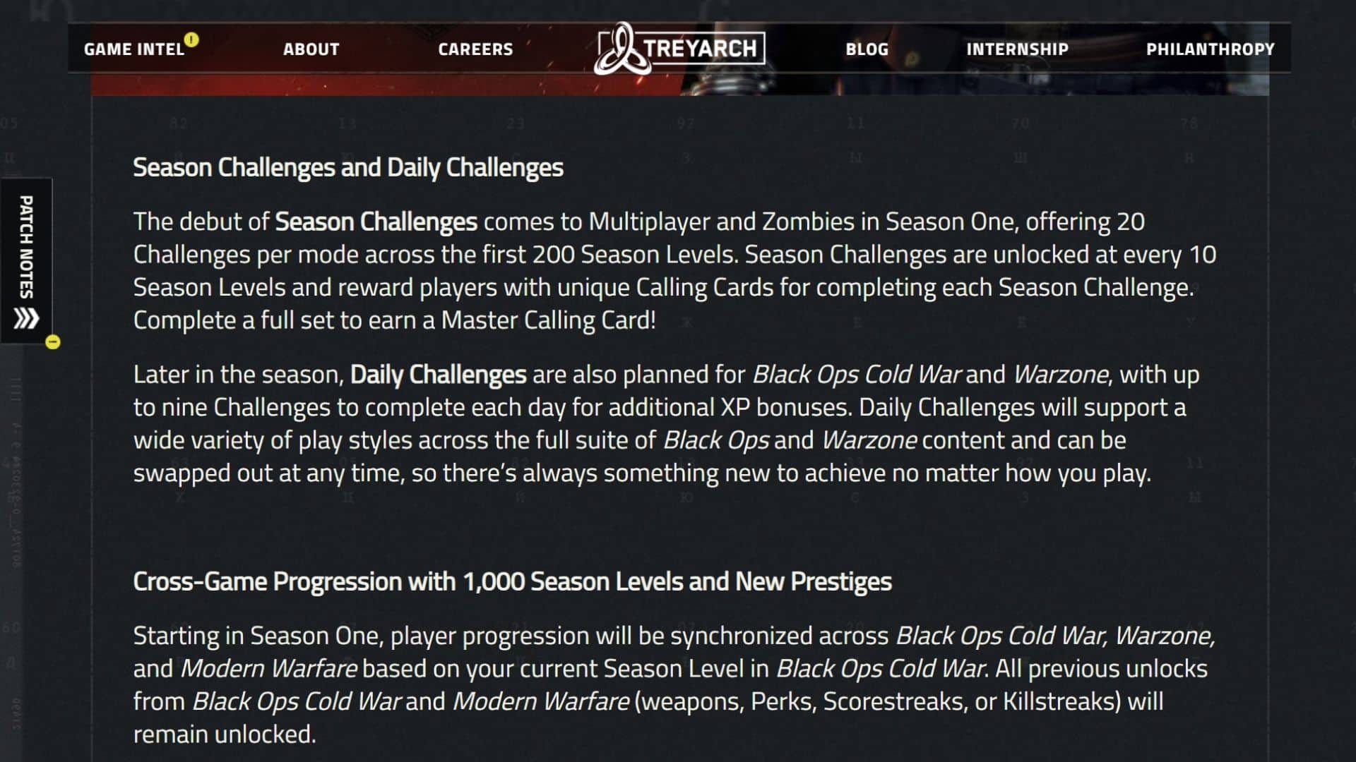 treyarch statement on daily challenges in bocw and warzone