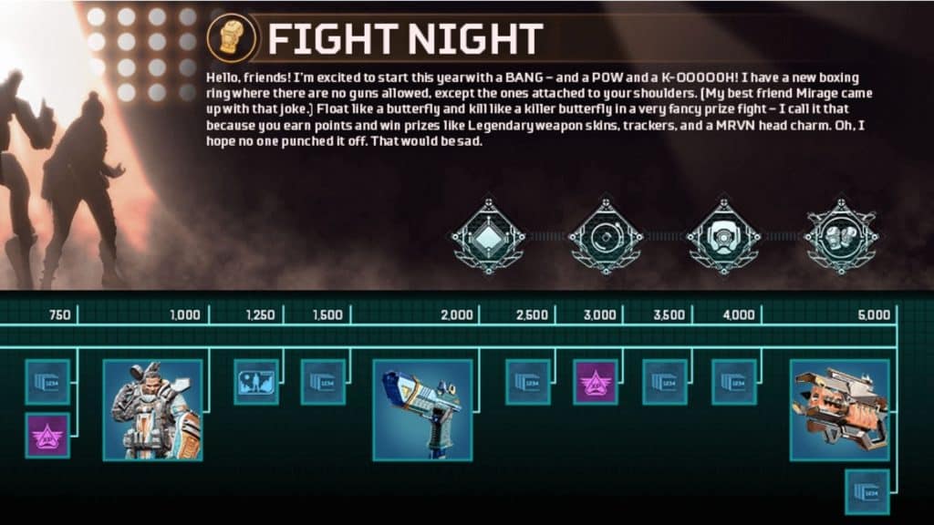 apex legends fight night collection rewards