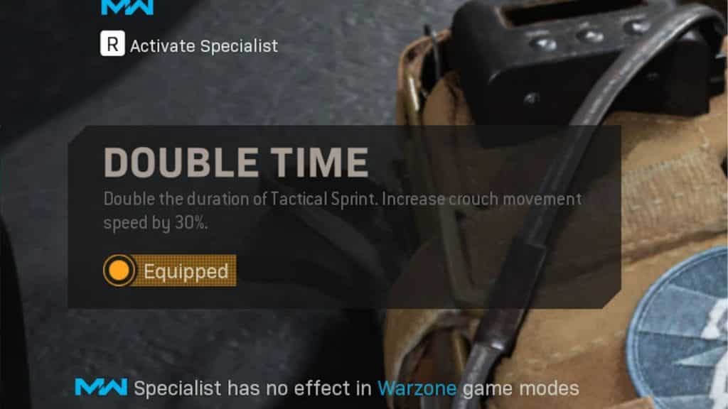 Double Time perk Warzone
