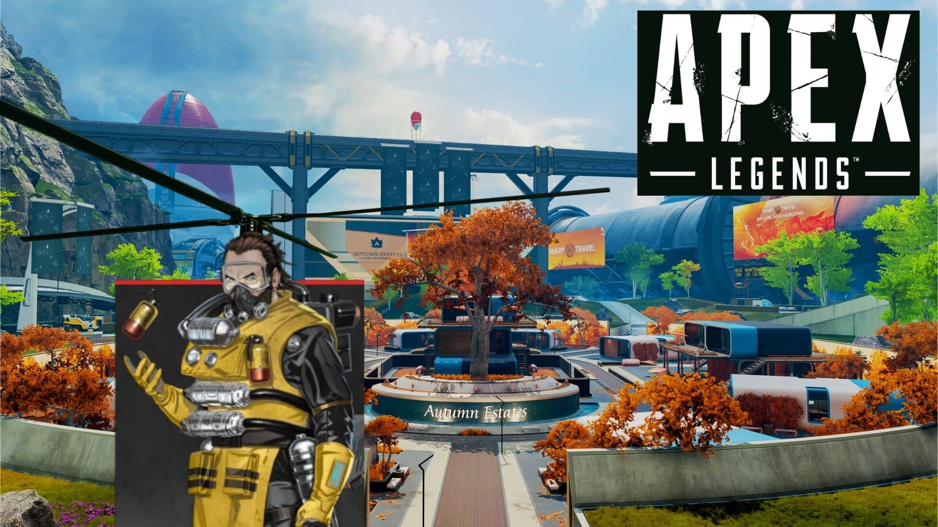 caustic helicopter in apex legends
