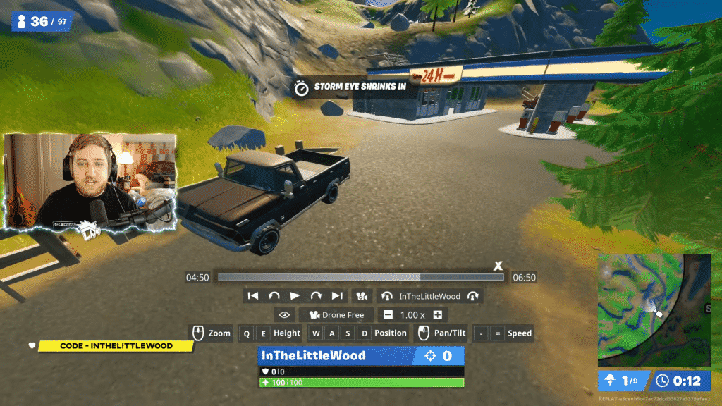 Fortnite truck locations from YouTuber inTheLittleWood