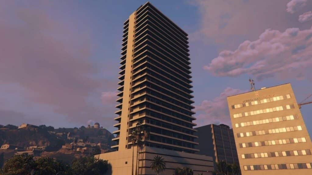 An apartment building in GTA Online