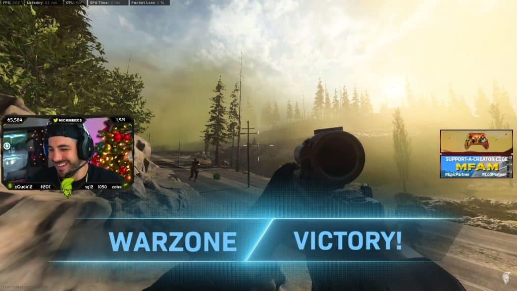 NICKMERCS warzone victory cod