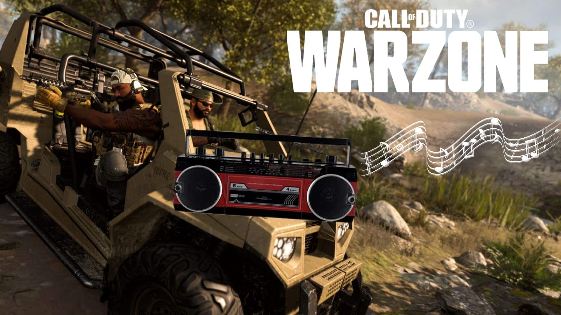 cod warzone vehicle boombox music