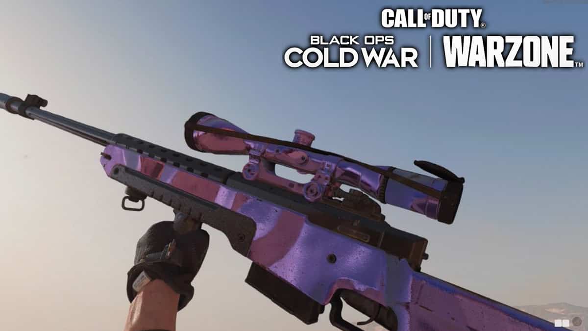 A Sniper Rifle with Dark Matter in Black Ops Cold War