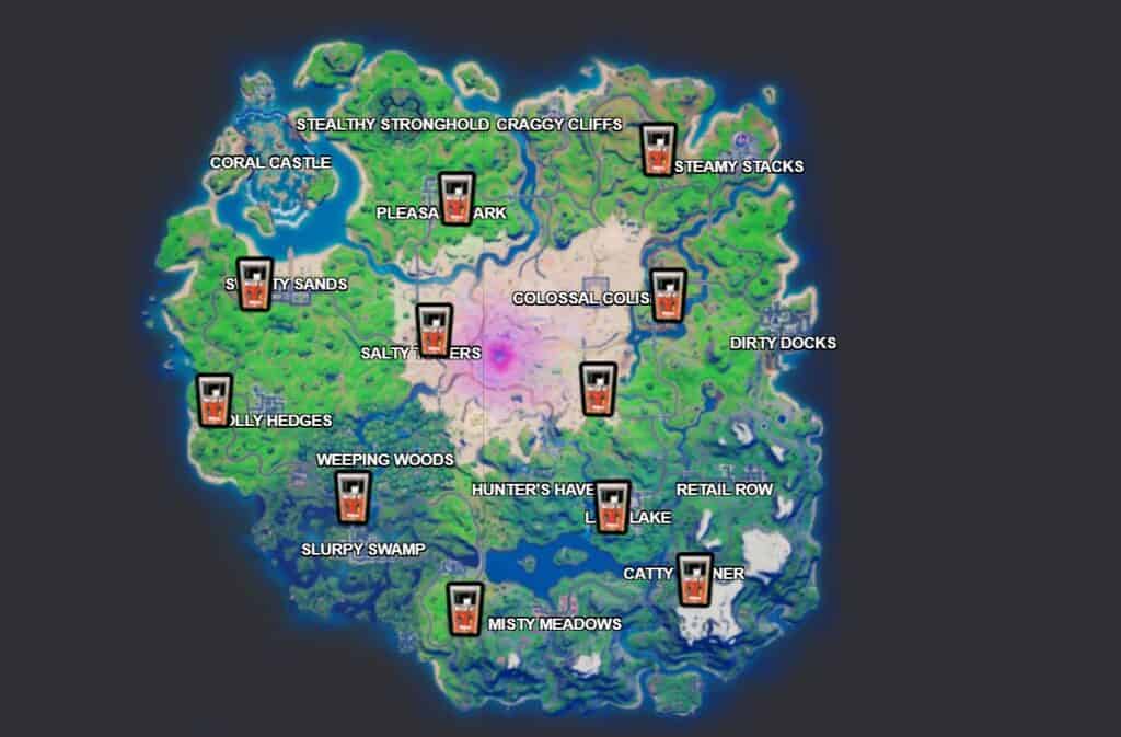 Fortnite gas station locations
