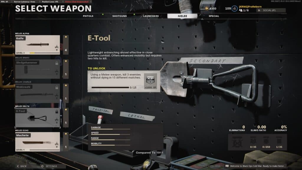 E-Tool, available for Black Ops Cold War & Warzone Season 2
