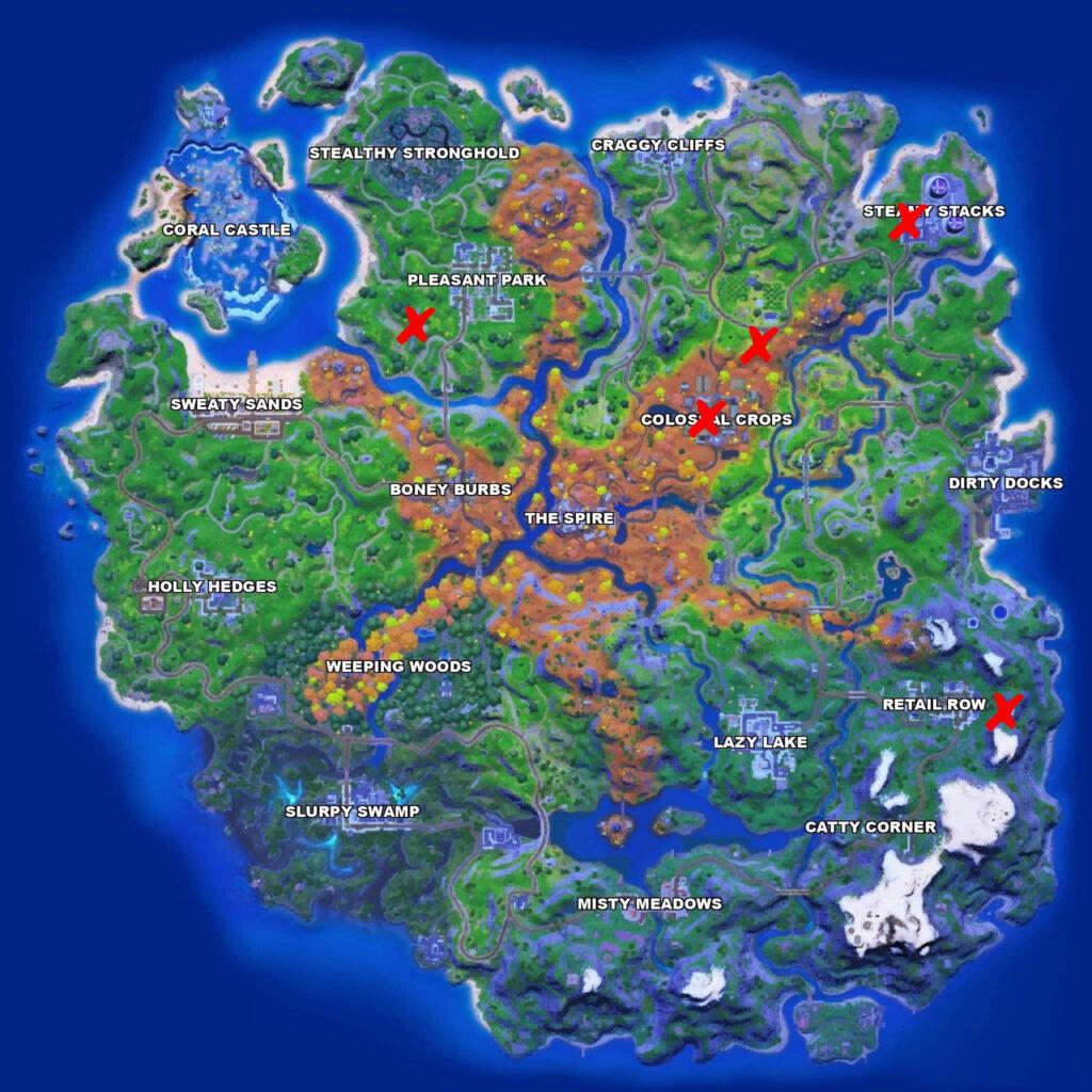 Fortnite prop disguise NPC map locations