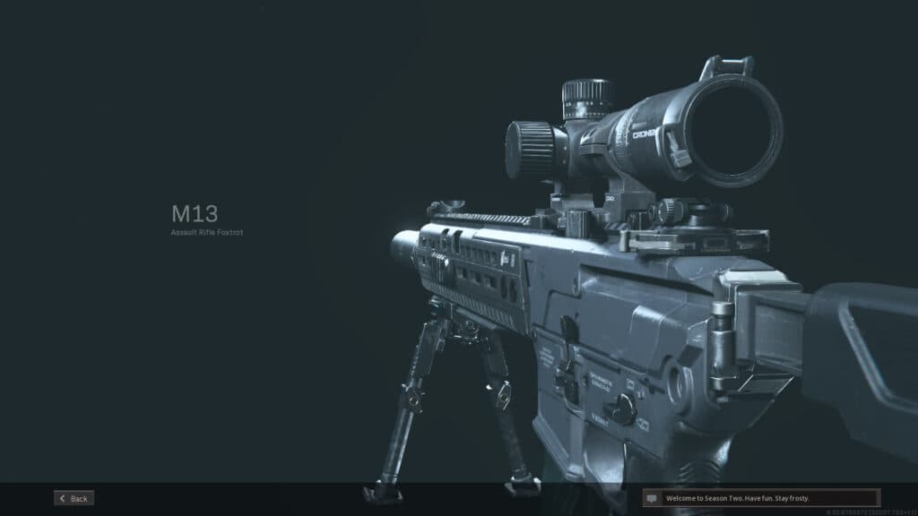 Warzone M13 with sniper scope