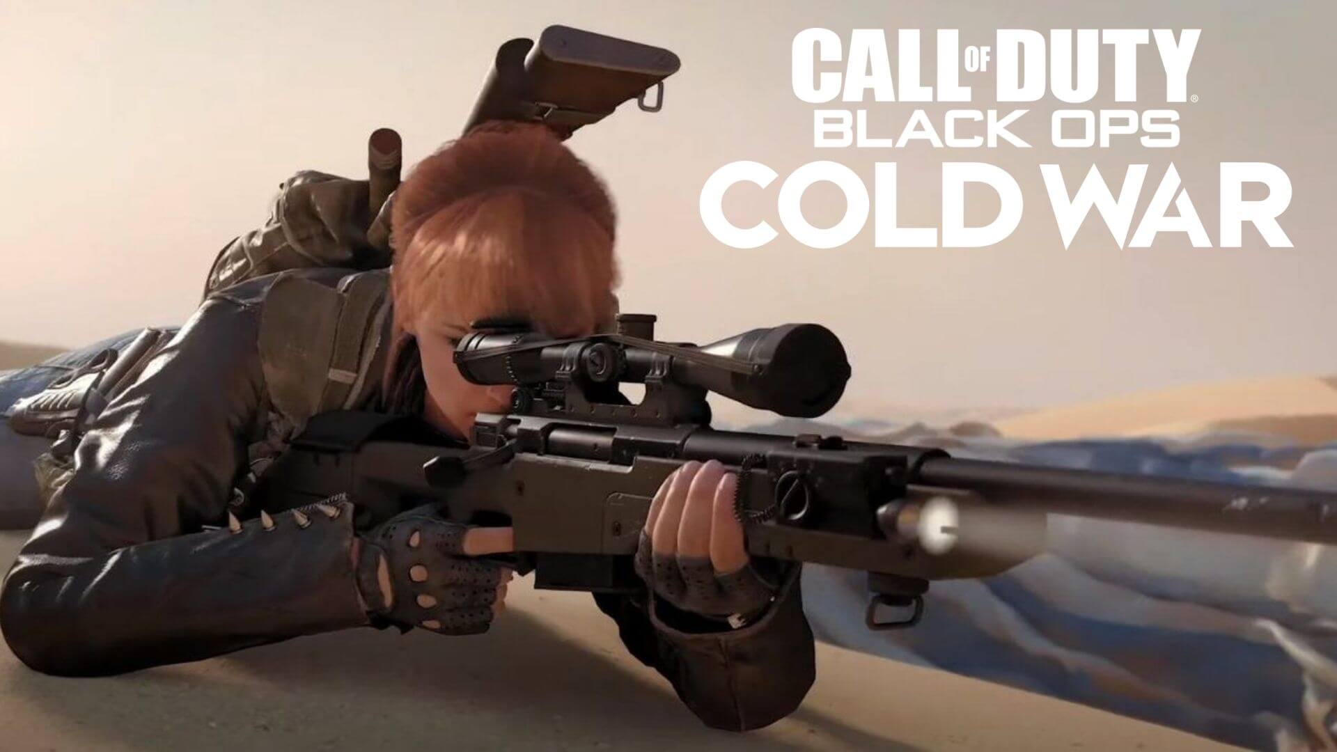 portnova aiming with sniper rifle in black ops cold war