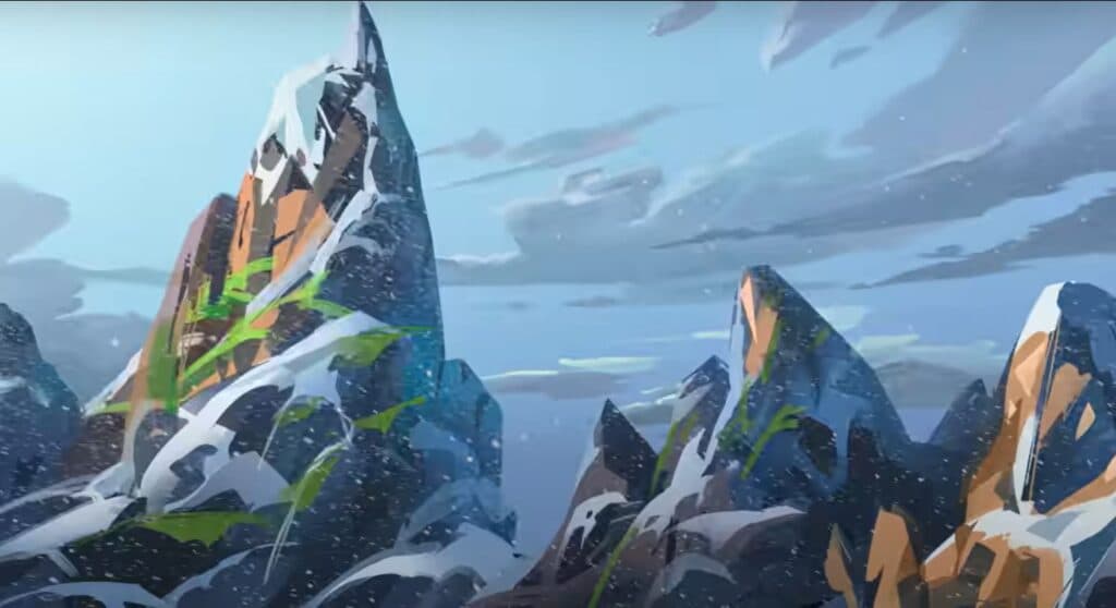 Snowy Arena map from Apex Legends trailer