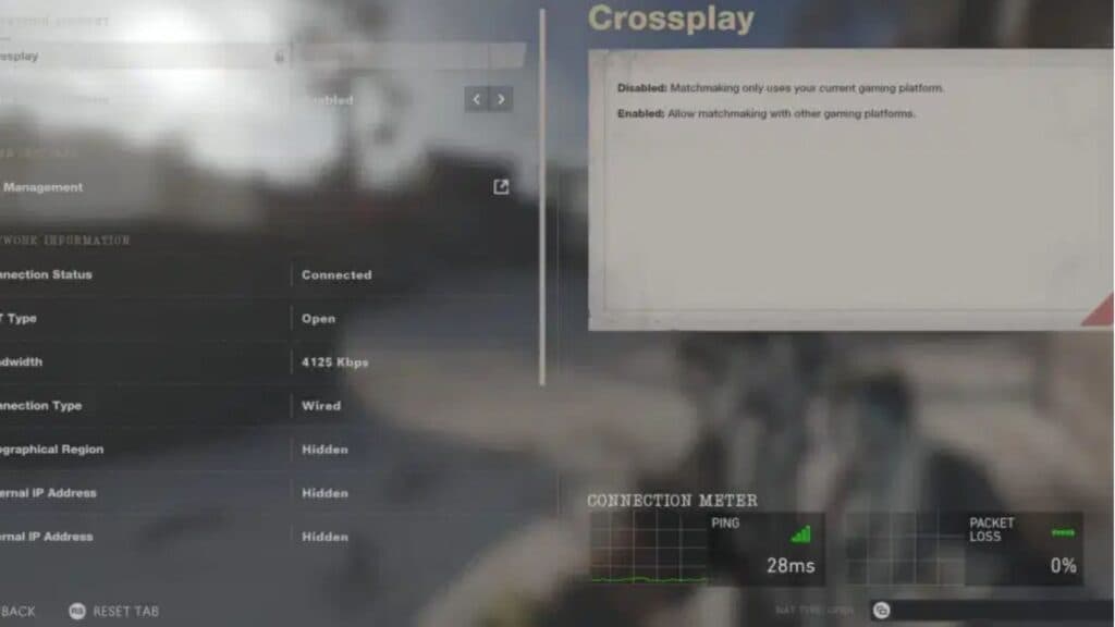 cod cold war ping settings