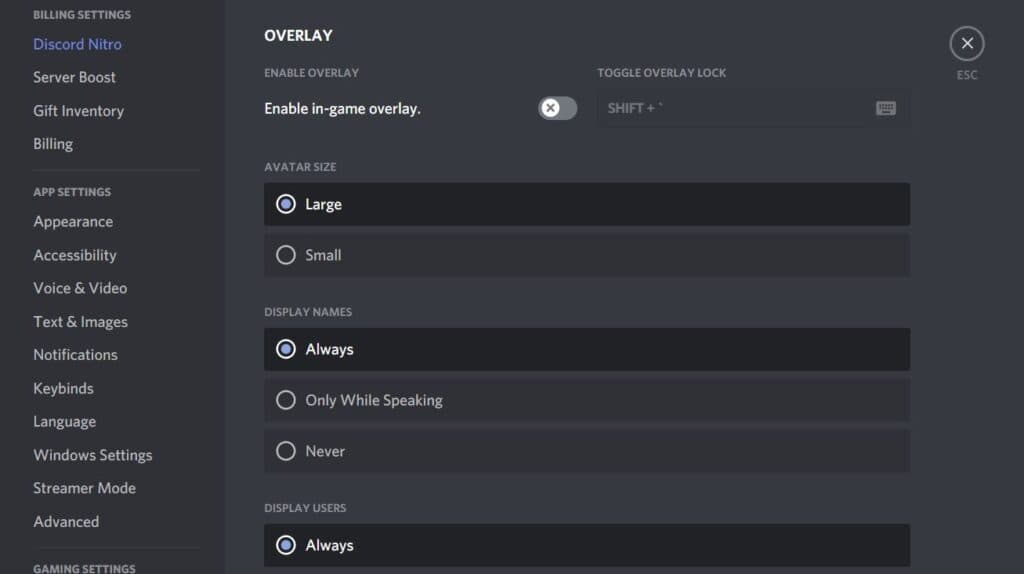discord settings for apex legends