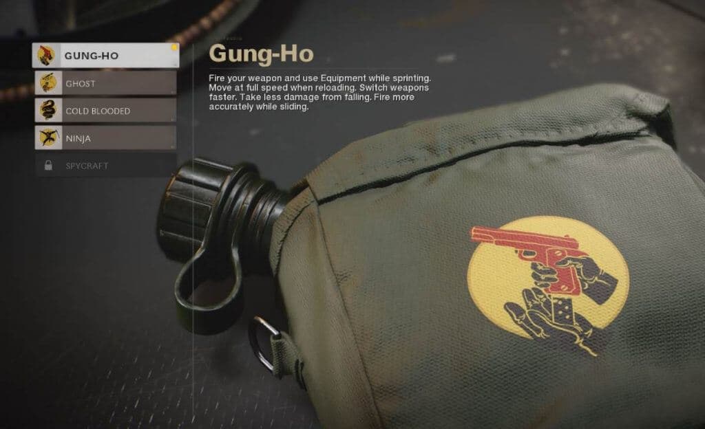 Gung-ho perk black ops cold war