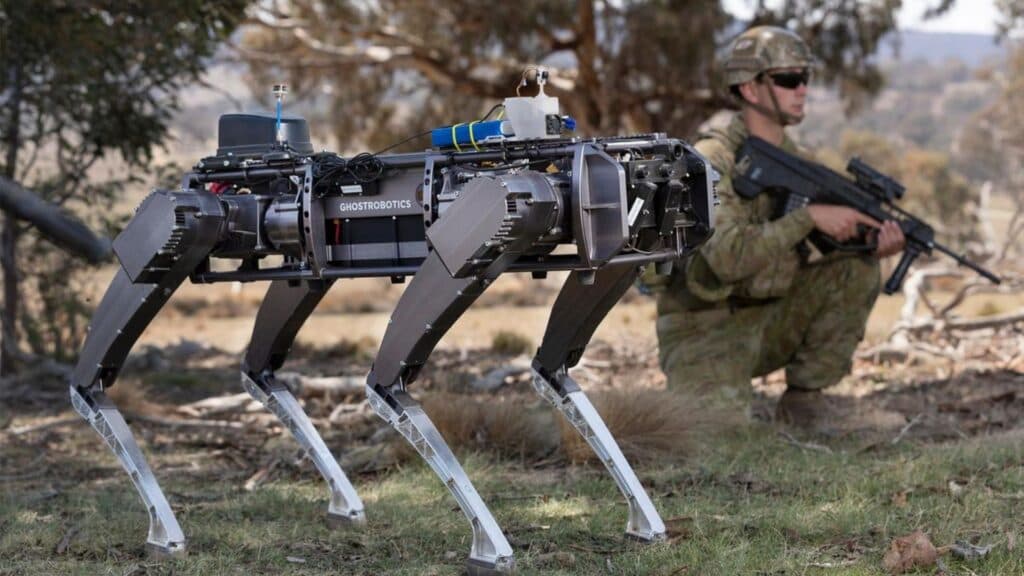 combat war robot dog