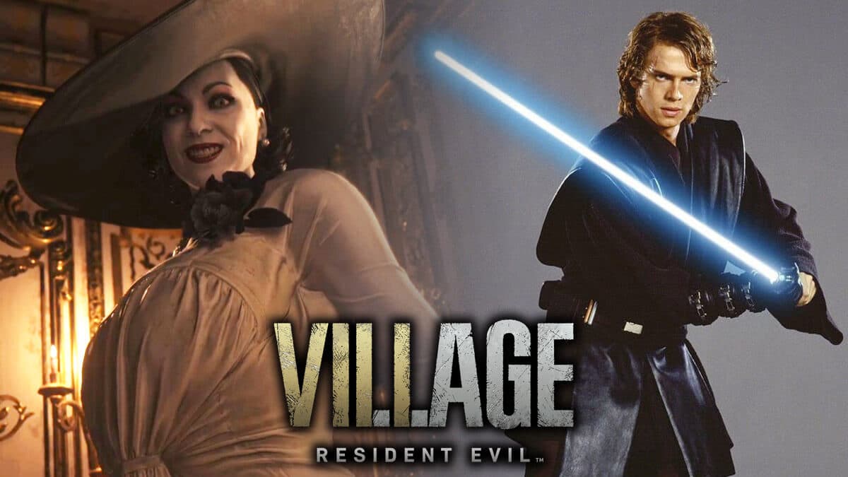 Resident Evil Village lightsaber
