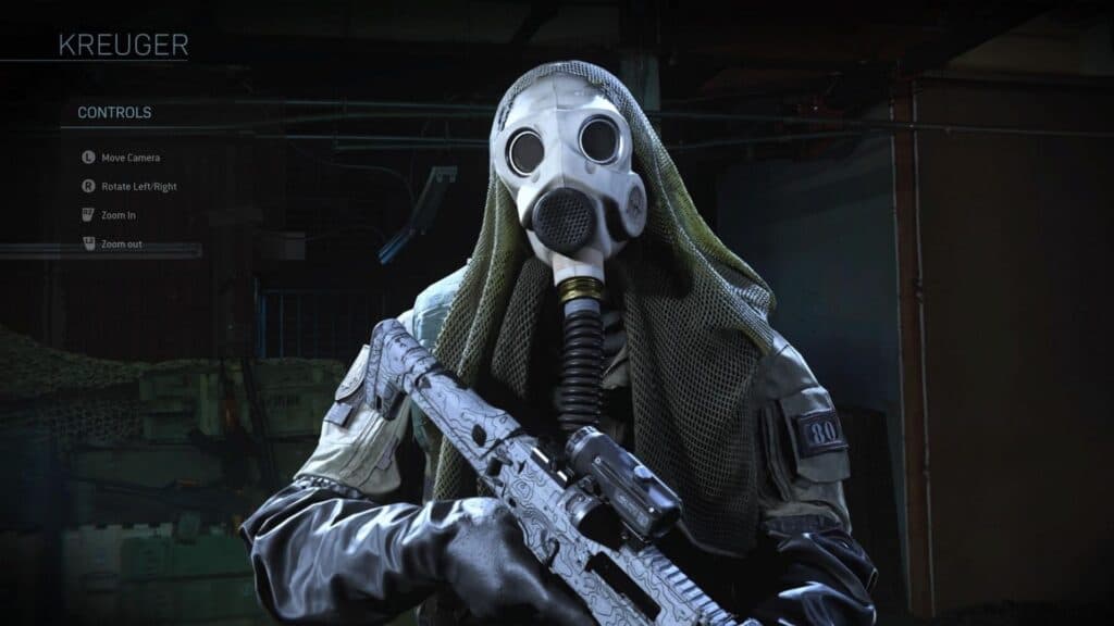 cod warzone operator gas mask