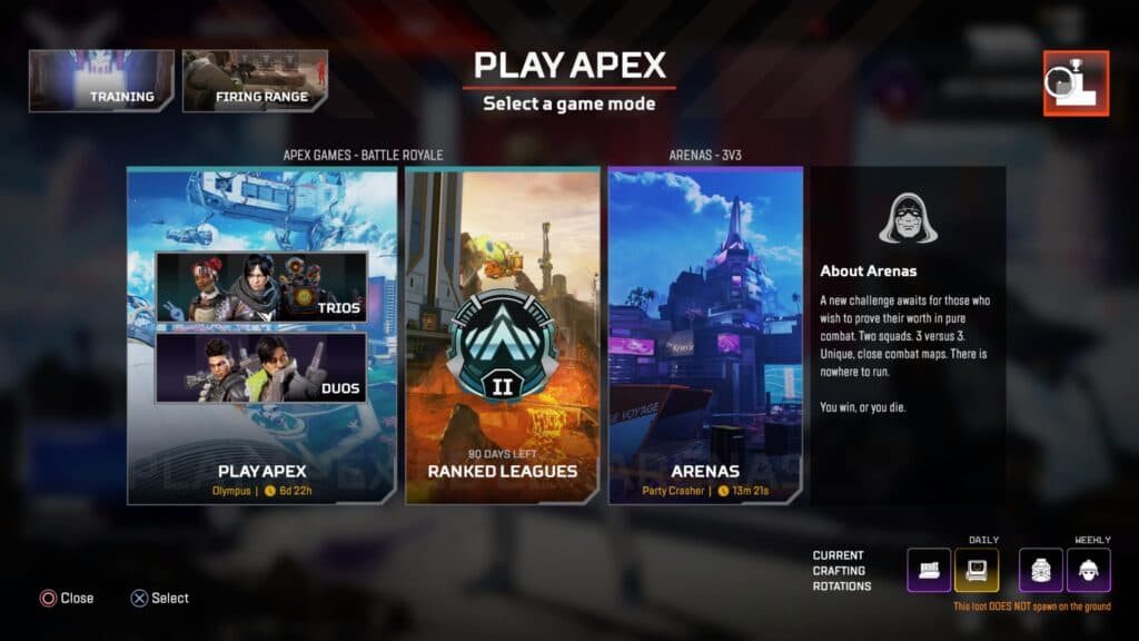 Apex legends tournament admin code