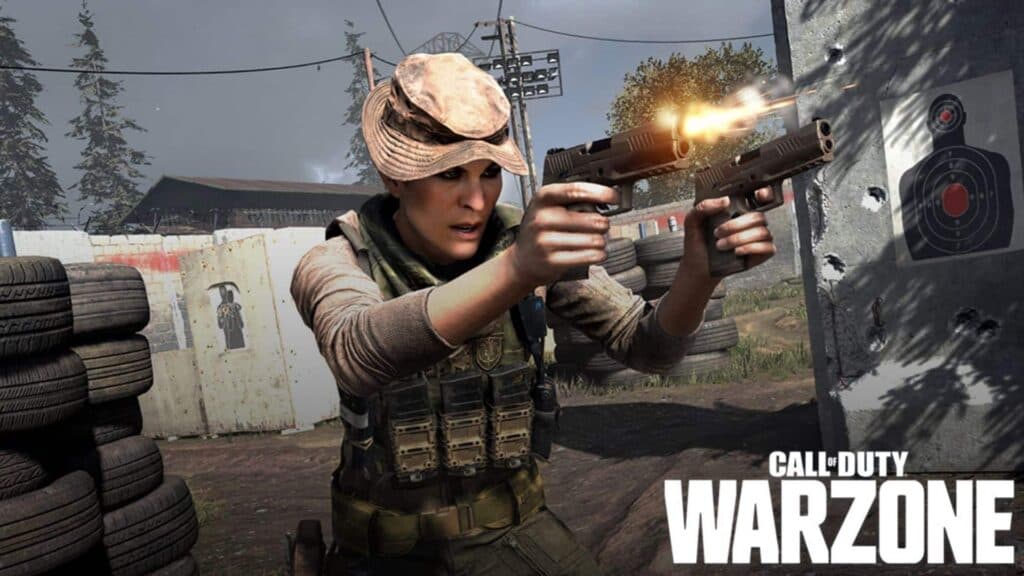Warzone player using pistols