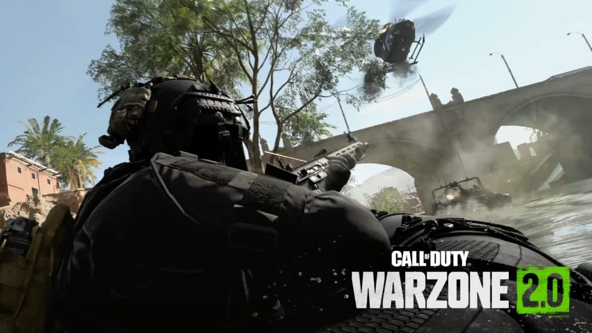 warzone 2 riding a boat down a river