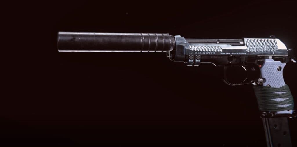 Diamatti Pistol on display in Warzone Gunsmith