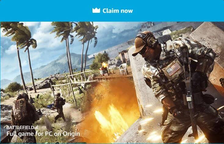 Battlefield 4 on Amazon Prime Gaming