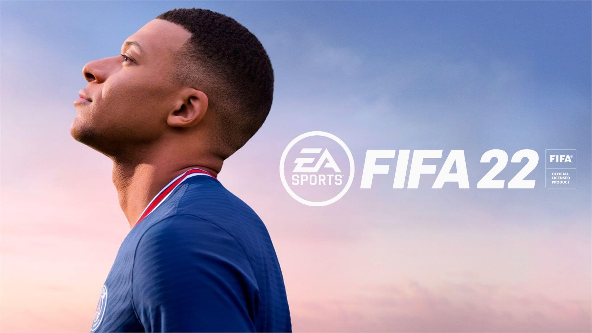 fifa 22 cover art with mbappe