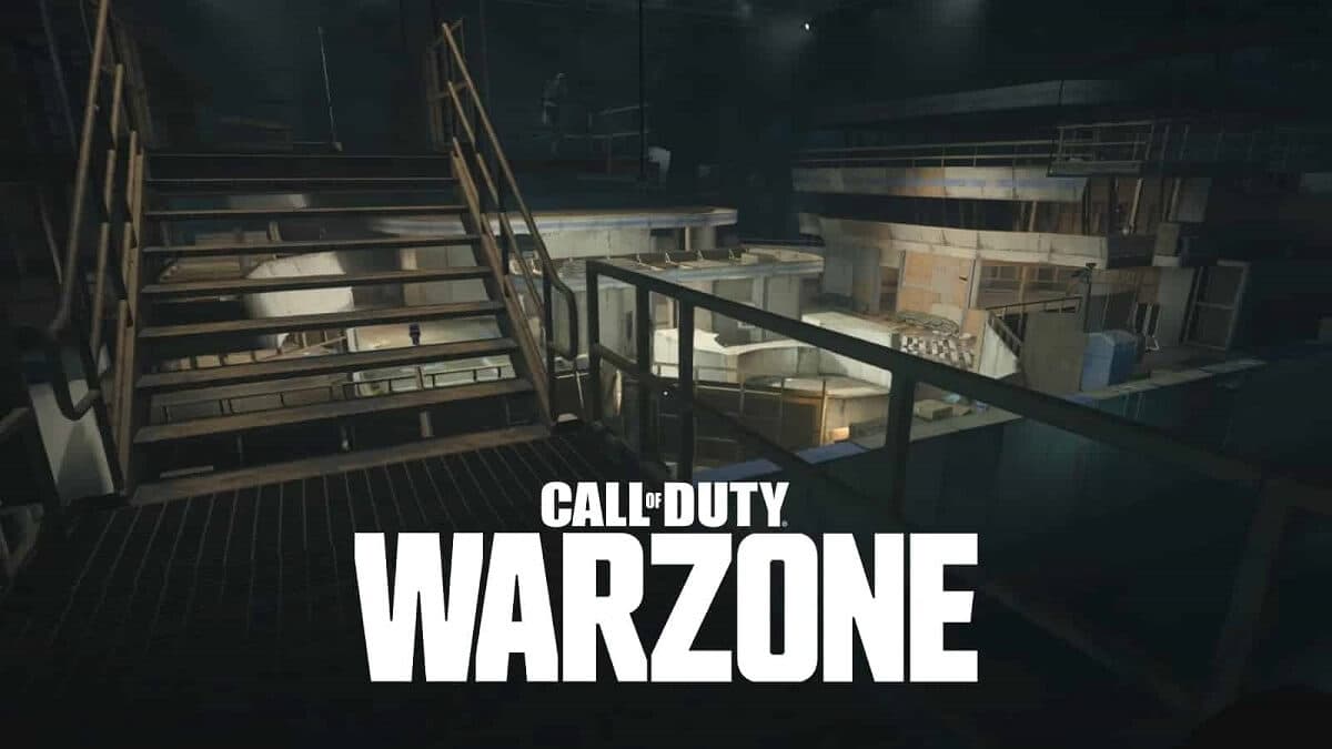 Glitched stair railings in Warzone