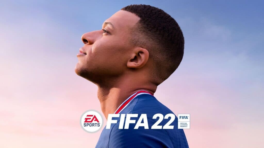 kylian mbappe on the fifa 22 cover