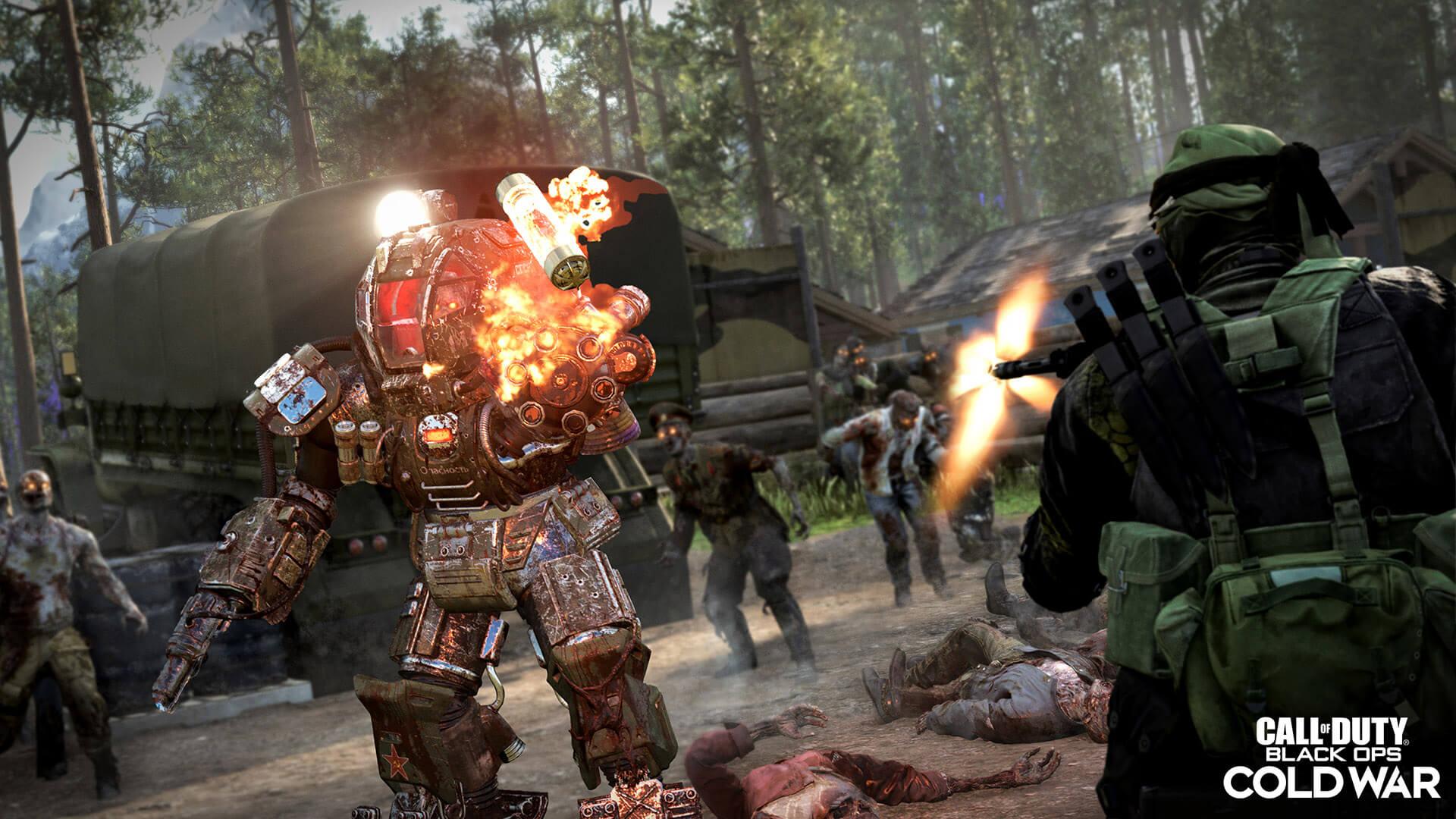 Zombies player fighting krasny soldat