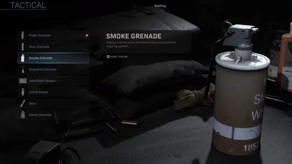 Warzone smoke grenade