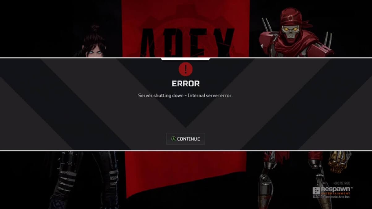 Apex Legends server shutting down" internal error