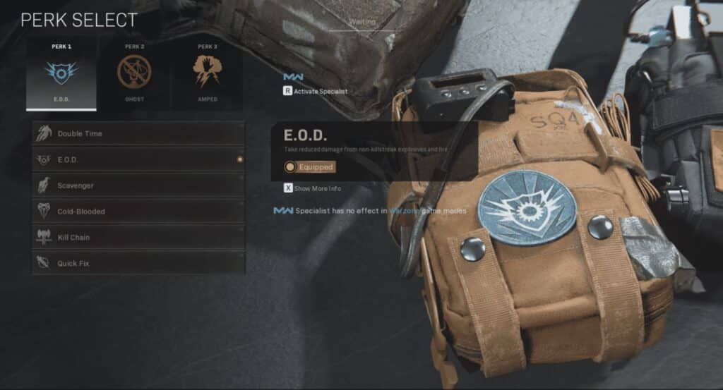 EOD Perk in Call of Duty Warzone