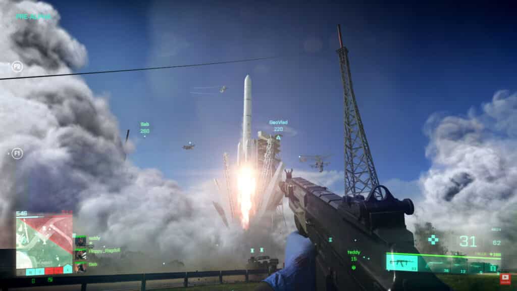 Battlefield 2042 beta rocket launch gameplay