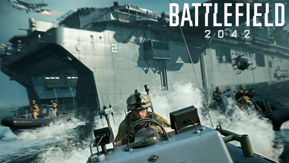Battlefield 2042 players in naval warfare