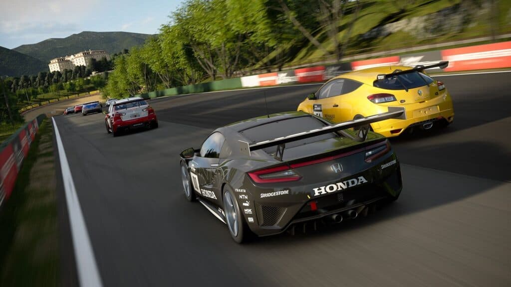 Car racing in Gran Turismo 7