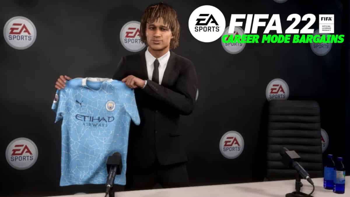 FIFA player holding a shirt in Career Mode
