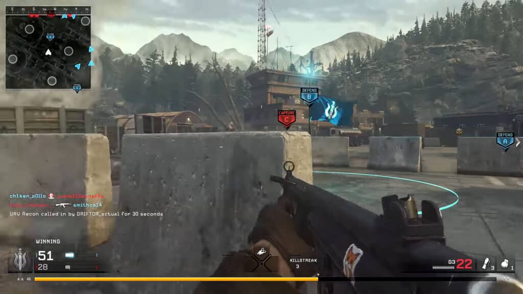 Drift0r using the G3 Assault Rifle in Modern Warfare Remastered