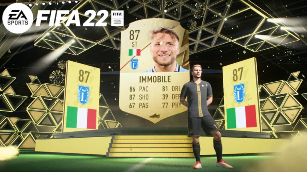fifa 22 ultimate team immobile in a pack