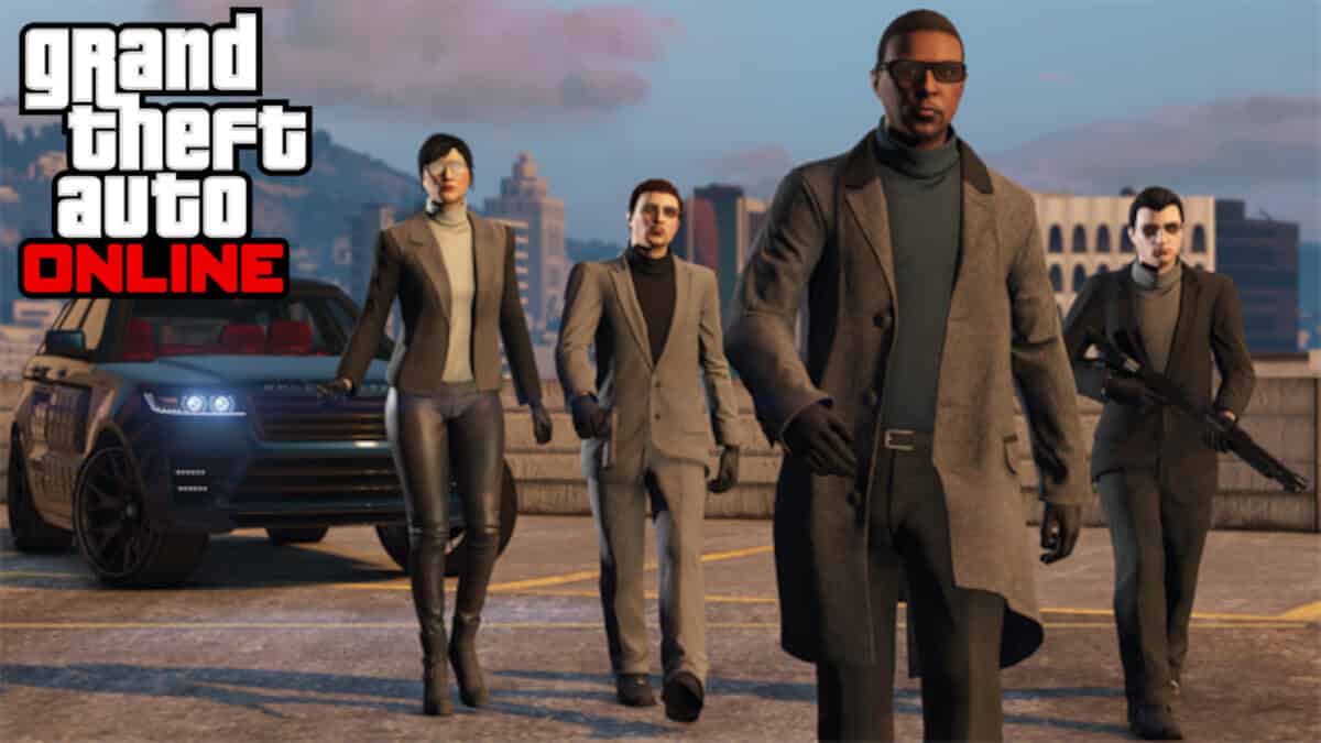 GTA VIP with Bodyguards behind them