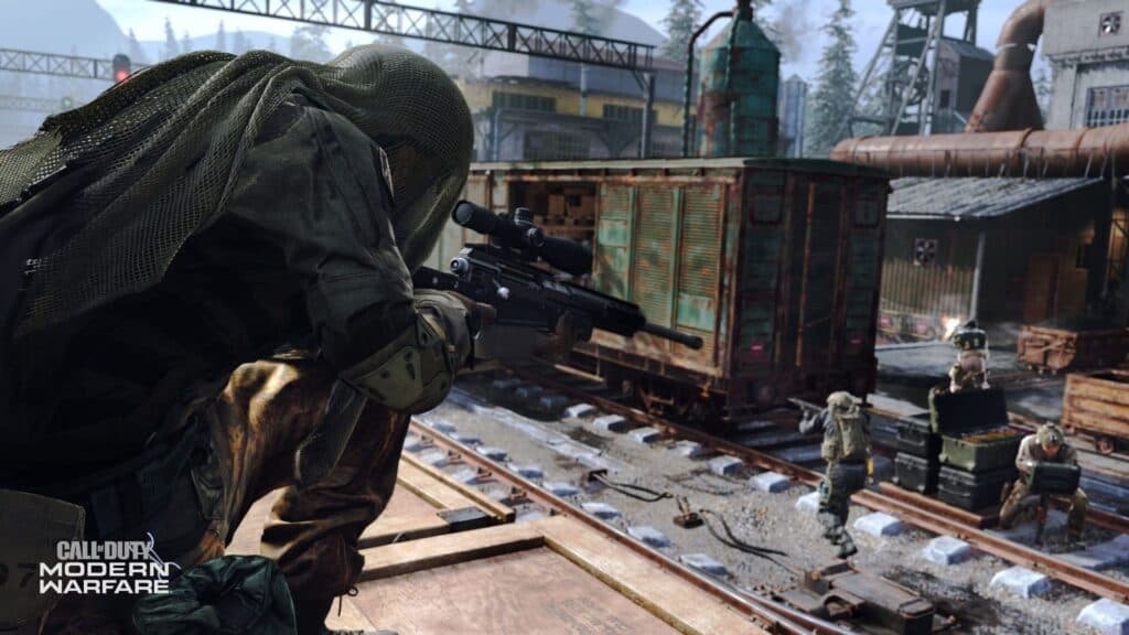 player sniping enemy in modern warfare search & destroy
