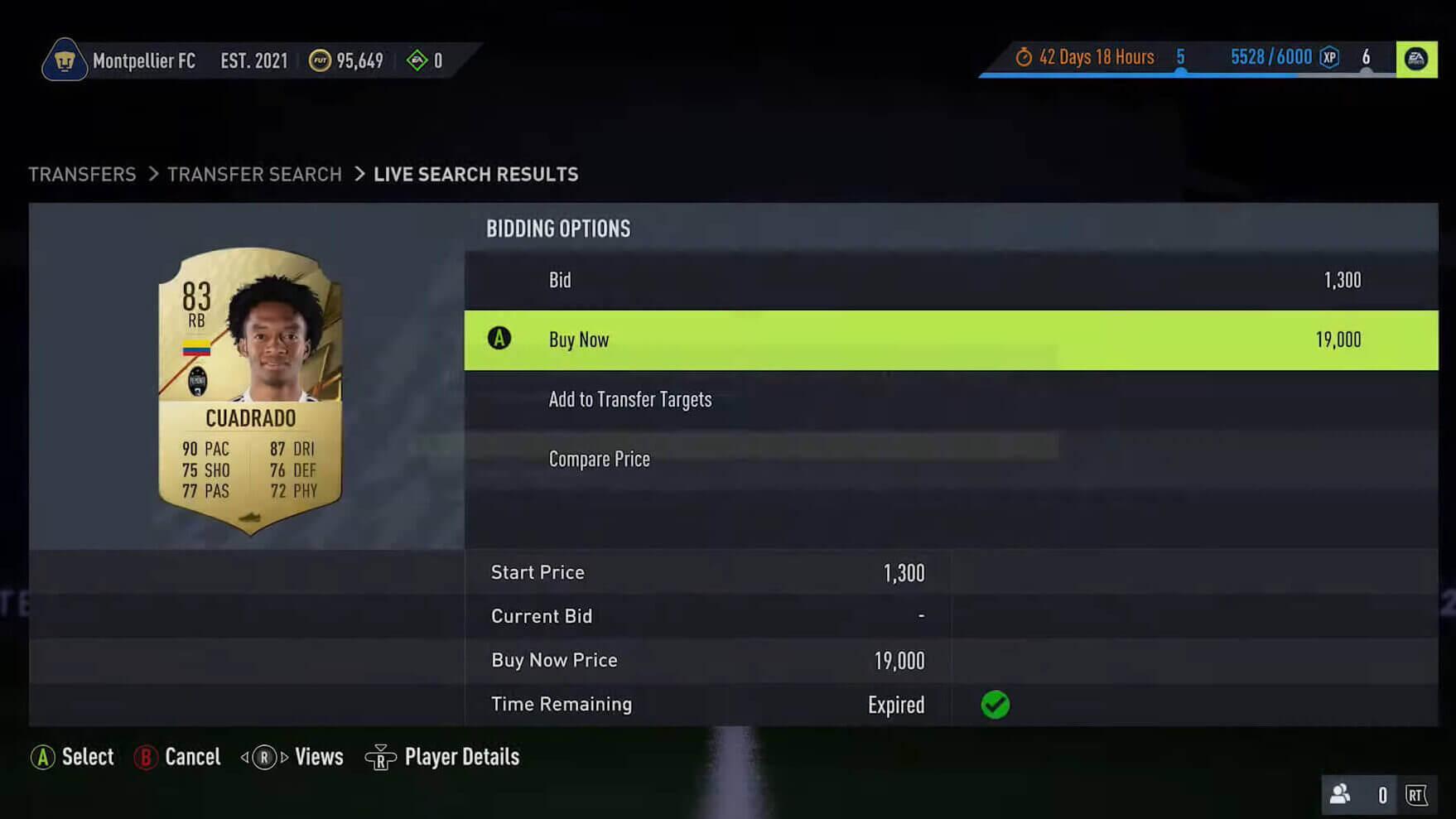 FIFA 22 Buy Now screenshot