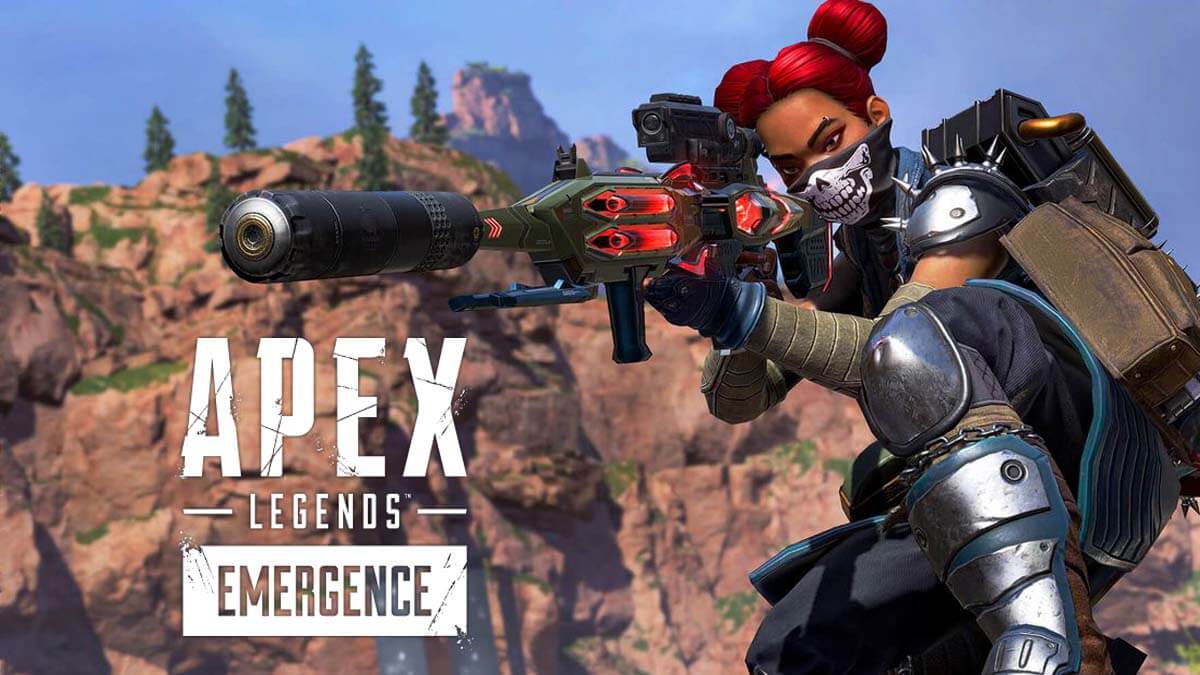 Apex Legends Lifeline aiming a sniper rifle